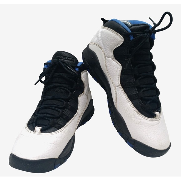 Jordan Other - Air Jordan 10 Retro 2018 Size 5.5Y Orlando White Black Blue (310806-108)